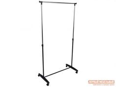 Напольная вешалка Стойка для одежды Pina Черный, пластик/Черный, металл/Хром Базистрейд