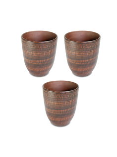 69КАШ046.3 Кашпо Молоченное 3шт 0,3л Солнечногорская керамика