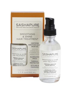 Разглаживающая сыворотка для волос Sashapure Shine & Smoothing Treatment 50мл