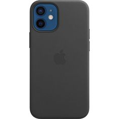 Клип-кейс Apple Leather Case with MagSafe для iPhone 12 mini Чёрный