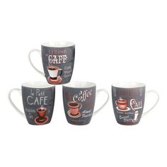 Кружка Коралл Cafe&Coffee 350 мл в ассортименте