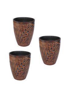 69КАШ146.3 Кашпо Колос 3шт 0,3л Солнечногорская керамика