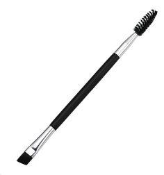 Кисть для макияжа бровей и ресниц двухсторонняя No Brand