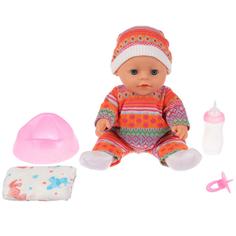 Карапуз Интерактивный пупс - Сашенька, 30 см, пьет, писает, 50 звуков