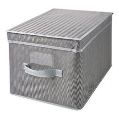 Коробка универсальная с крышкой 30 х 25 х 40 см серая No Brand