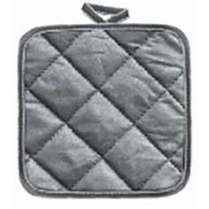 Прихватка 17 x 17 см серебристая No Brand
