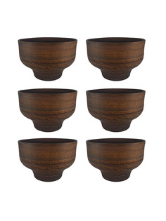 69КАШ043.6 Кашпо Молоченный 6шт 0,9л Солнечногорская керамика