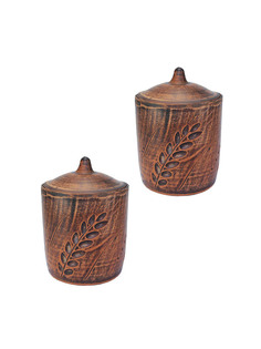 Форма для запекания кексов Колос с крышкой 2шт 0,5л, 69ФОРМ101.2.К04 Солнечногорская керамика