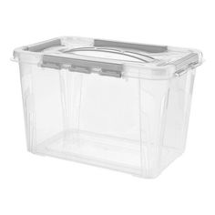 Ящик для хранения Econova Grand Box 6,65 л прозрачный-светло-серый