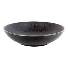Тарелка глубокая для супов Коралл Elite Black 20 см черная