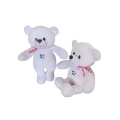 Мягкая игрушка Mishka Lokis Медведь Белый 40см, 0399