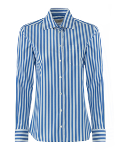 Рубашка женская Max Mara Weekend FILIPPO синяя 44 IT