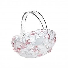 Конфетница Walther-Glas Carmen Satin Rose с ручкой 18 х 14 х 19 см