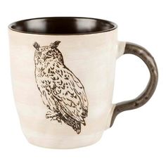 Кружка керамическая Сова 498 мл No Brand