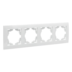 Рамка Валенсия 4-местная белая EKF PROxima