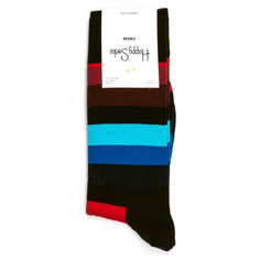 Носки унисекс Happy Socks Happy Socks Stripe Black Red разноцветные 36-40