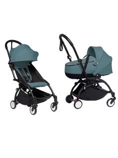 Коляска 2 в 1 BabyZen YOYO2 Bassinet Aqua рама черная