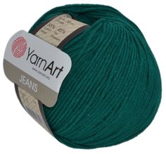 Пряжа YarnArt 7729497 Jeans Plus 63 темно-бирюзовый