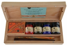 Набор подарочный Manuscript Calligraphy Artist в деревянной шкатулке N4701 Greenwich Line