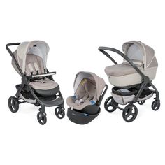 Коляска 3 в 1 Chicco StyleGo Up Car Beige