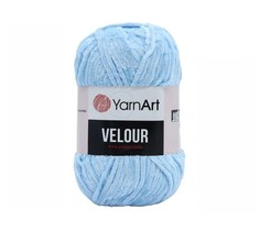 Пряжа YarnArt 7722484 Velour 851 голубой