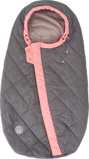 Конверт в коляску утеплённый Hush Hush! Grey/серый; розовый