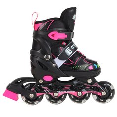 Роликовые коньки раздвижные City-ride светящиеся колеса S(29-33), сумка, JB0206364