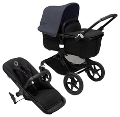 Коляска Bugaboo fox3 2 в 1 black/ midnight black/ stormy blue 2306010042/2306010062