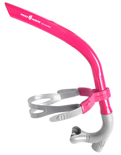 Трубка прямая для плавания Mad Wave Pro Snorkel, цвет Розовый (11W)