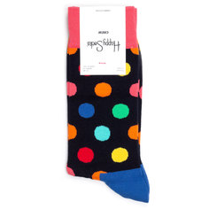 Носки унисекс Happy Socks Happy Socks Big Dot Pink Blue разноцветные 36-40
