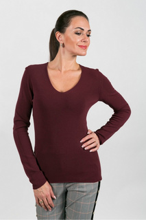 Пуловер женский TENSIONE IN 4135V бордовый one size