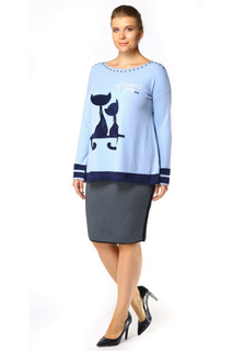 Джемпер женский MYF 11A323 голубой 2XL