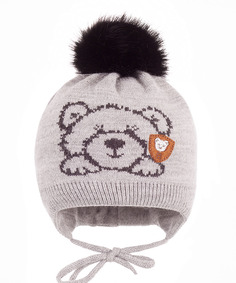 Шапка детская Чудо-кроха Cz-91(2) цв. серый р. 44