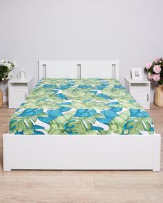 Простыня на резинке из бязи "Всё себе", Араукария, Размер: 160 х 200