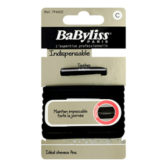 Резинки для волос Babyliss Sport черные 10 шт