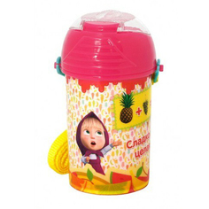 Фляга Маша и Медведь Фруктовая радуга детская с лентой 400 мл