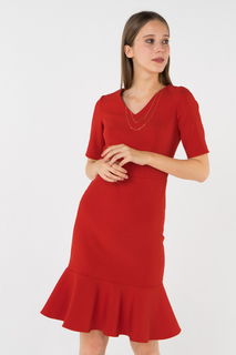 Повседневное платье женское adL12433549000 красное S
