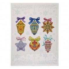 Новогоднее оконное украшение " Разноцветные елочные игрушки", 30x38 см Феникс Present