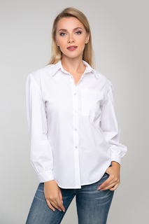 Блуза женская Петербургский Швейный Дом 4760 белая 50 RU