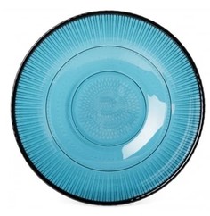 Тарелка обеденная Luminarc Louison London Topaz стекло голубая 25 см