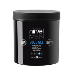 Гель для укладки волос сильной фиксации 4 степень фиксации Blue Gel, 1000 vk Nirvel