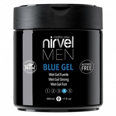 Гель для укладки волос сильной фиксации 4 степень фиксации Blue Gel, 500 мл Nirvel