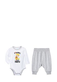 Комплект одежды для новорожденных Kari baby AW20B08603511 белый/розовый р.80