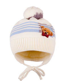 Шапка детская Чудо-кроха Cd-2066(2) цв. бежевый р. 38