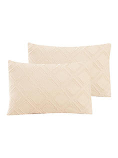 Наволочки декоративные 50x70 (2шт) Lucky РОМБЫ молочный