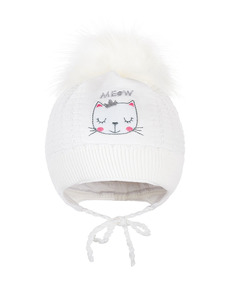 Шапка детская Чудо-кроха Cz-43(1) цв. белый р. 46