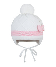 Шапка детская Чудо-кроха Cd-1013(1) цв. белый р. 40