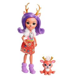 Кукла Enchantimals Danessa Deer с питомцем 15 см DVH87/FNH23