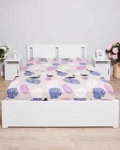 Простыня на резинке из бязи "Всё себе", Джунгли, Размер: 160 х 200