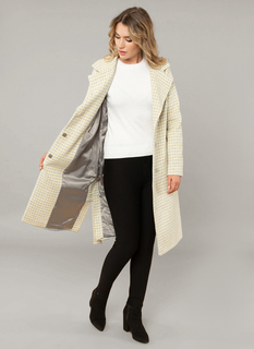 Пальто женское Galla Lady 46095 желтое 46 RU